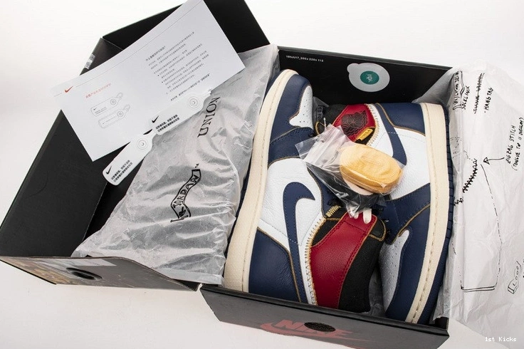 1 Union Los Toe Jordan Retro x Angeles High BV1300-146 Blue 0513